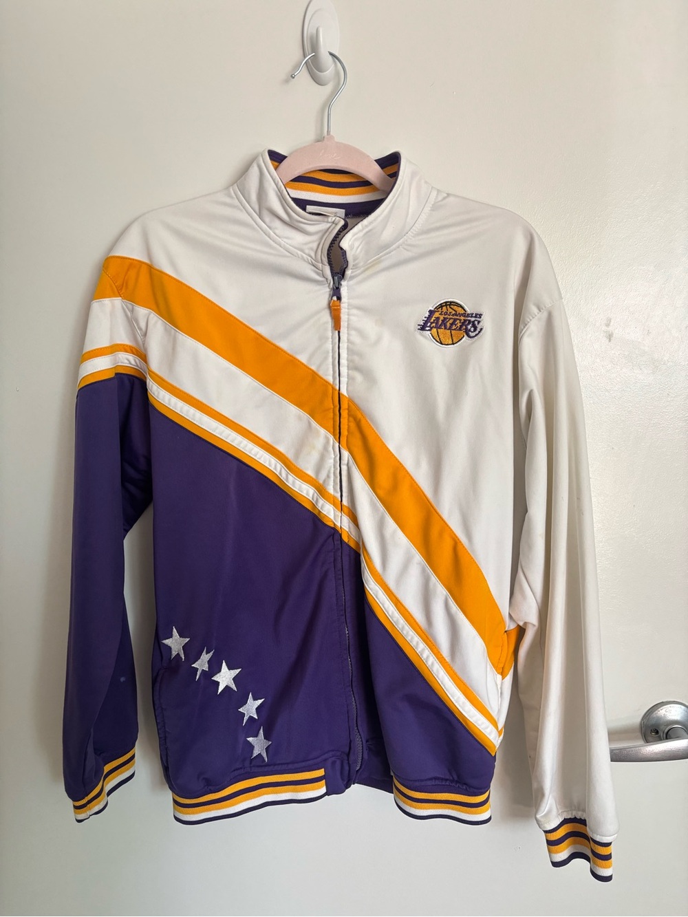 NBA White, Purple & Gold Team Zip Jacket